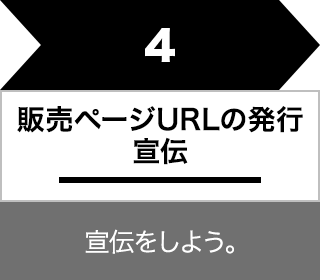 4.販売ページURLの発行・宣伝